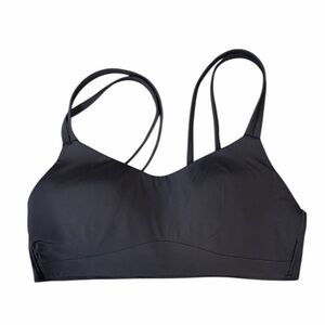 lululemon athletica Midnight Black Strappy Sports Bra